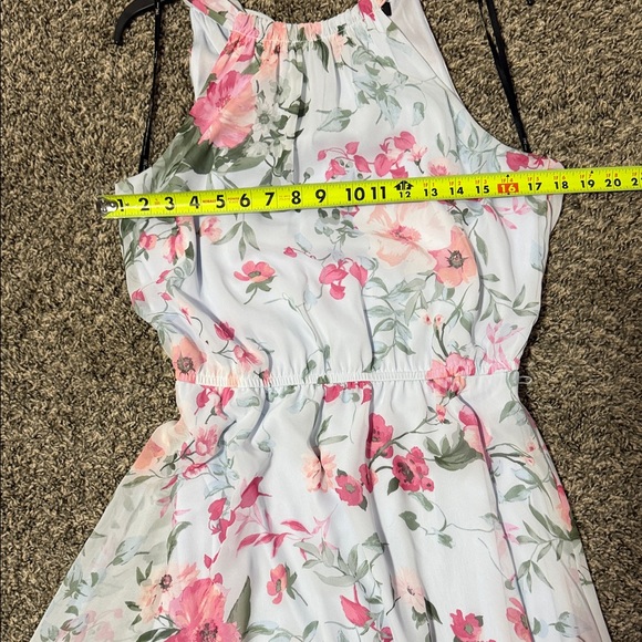 INC International Concepts Light Blue Floral Halter Dress - Picture 7 of 10